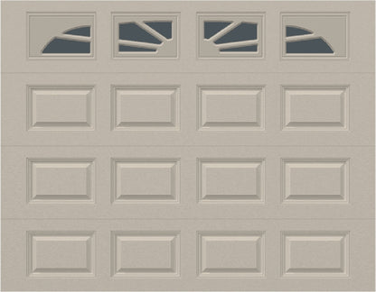 9x7 - Sunburst - Tinted -  With glass Long - Almond