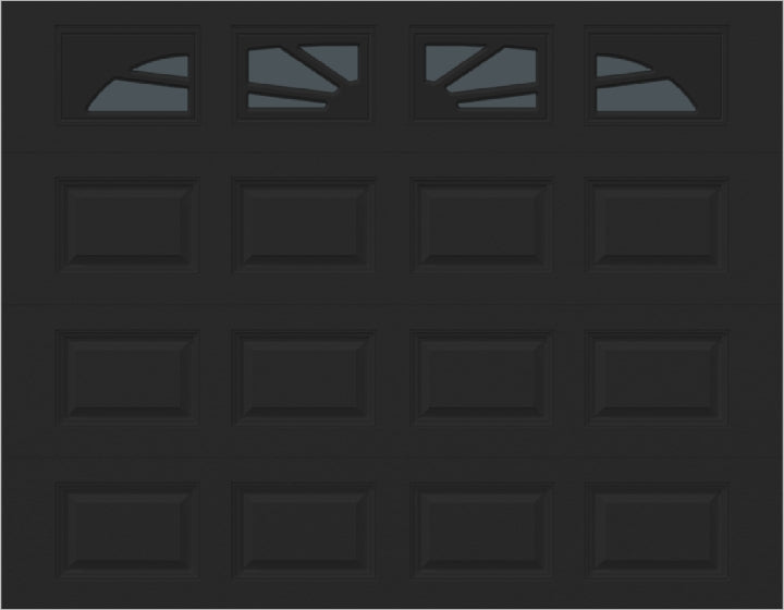 9x7 -  Sunburst - Tinted -   With glass Long - Black