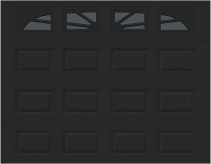 9x7 -  Sunburst - Tinted -   With glass Long - Black