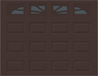 9x7 -  Sunburst - Tinted -  With glass Long - Brown