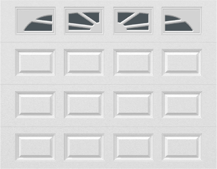 9x7 -  Sunburst - Tinted . - With glass Long - White