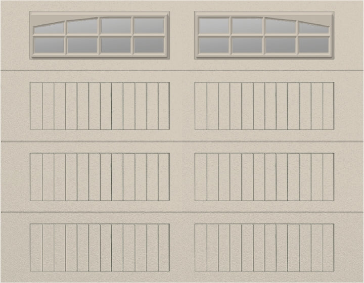 9x7 - Arched Stockton Long - Clear  With glass Long - Almond