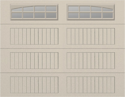 9x7 - Arched Stockton Long - Clear  With glass Long - Almond