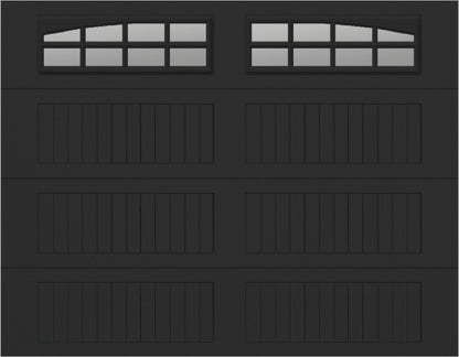 9x7 -  Arched Stockton Long - Clear  With glass Long - Black