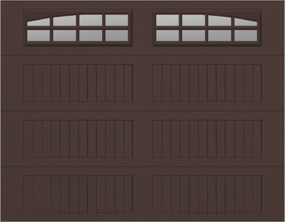 9x7 -  Arched Stockton Long - Clear  With glass Long - Brown