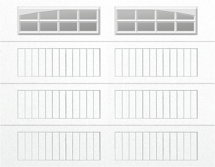 9x7 -  Arched Stockton Long - Clear  With glass Long - White