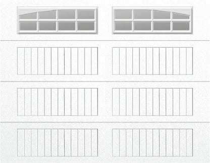 9x7 -  Arched Stockton Long - Clear  With glass Long - White
