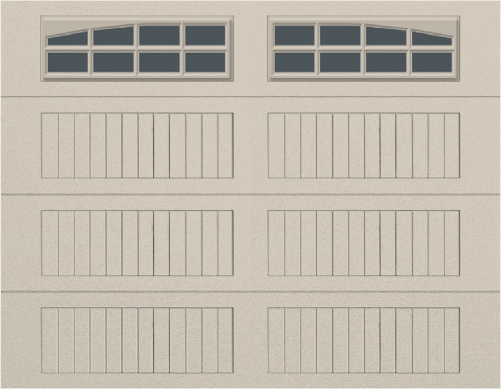 9x7 - Arched Stockton Long - Tinted With glass Long - Almond