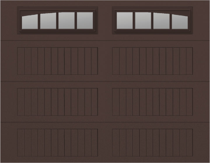 9x7 -  Long with glass Arched Stockbridge Long - Clear  With glass Long - Brown