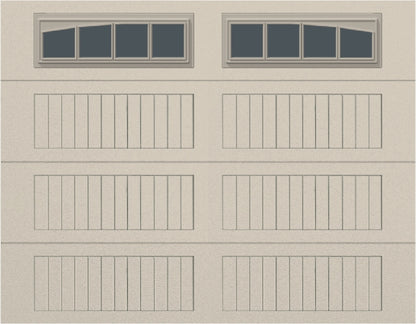 9x7 - Arched Stockbridge Long - Tinted With glass Long - Almond