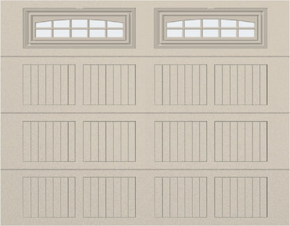 9x7 -  Cascade Short - Frosted  With glass - Almond