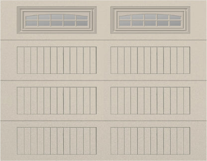 9x7 - Cascade - Clear  With glass Long - Almond