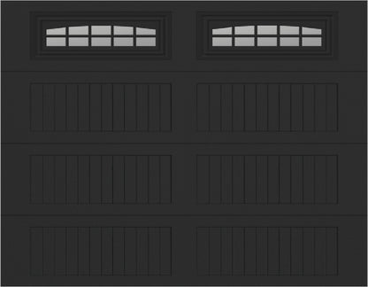 9x7 -  Cascade - Clear  With glass Long - Black