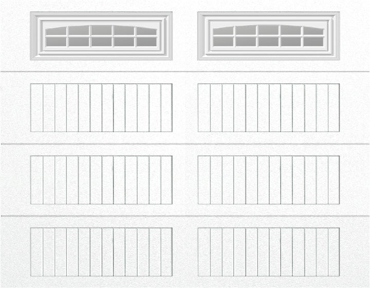9x7 -  Cascade - Clear  With glass Long - White