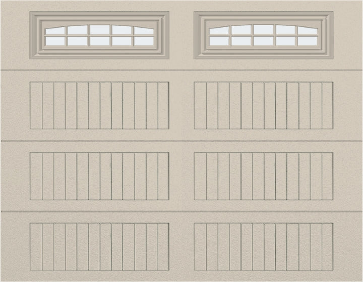 9x7 - Cascade - Frosted  With glass Long - Almond