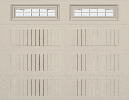 9x7 - Cascade - Frosted  With glass Long - Almond