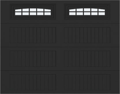 9x7 -  Cascade - Frosted  With glass Long - Black