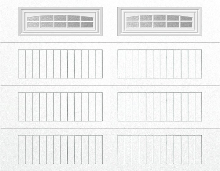 9x7 -  Cascade - Obscure  With glass Long - White