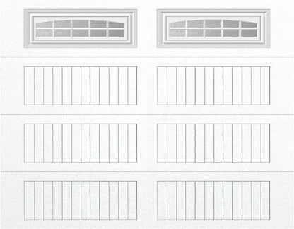 9x7 -  Cascade - Obscure  With glass Long - White