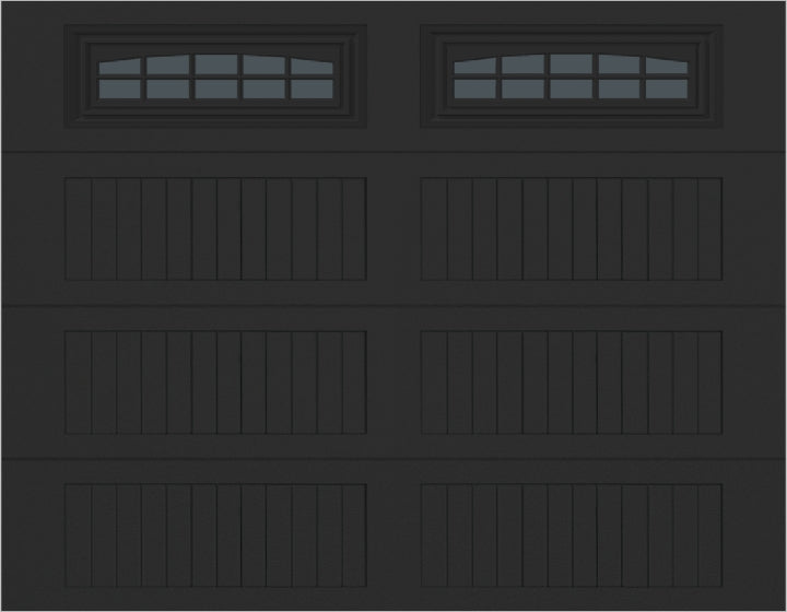 9x7 -  Cascade - Tinted  With glass Long - Black.