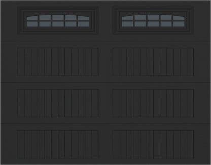 9x7 -  Cascade - Tinted  With glass Long - Black.