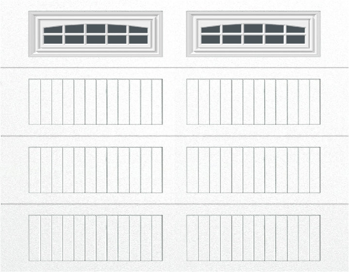 9x7 -  Cascade - Tinted  With glass Long - White