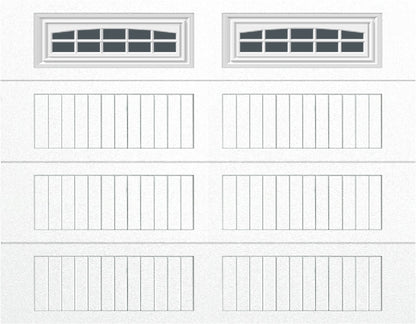 9x7 -  Cascade - Tinted  With glass Long - White
