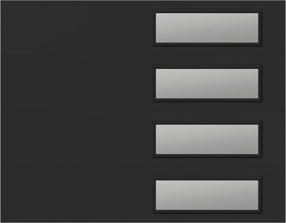 9'x7' Window - Skyflush Right - Black - Clear