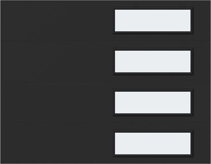 9'x7' Window - Skyflush Right  - Black - Frosted