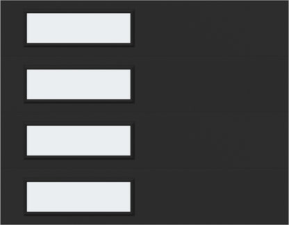 9'x7' Window - Skyflush Left  - Black - Frosted