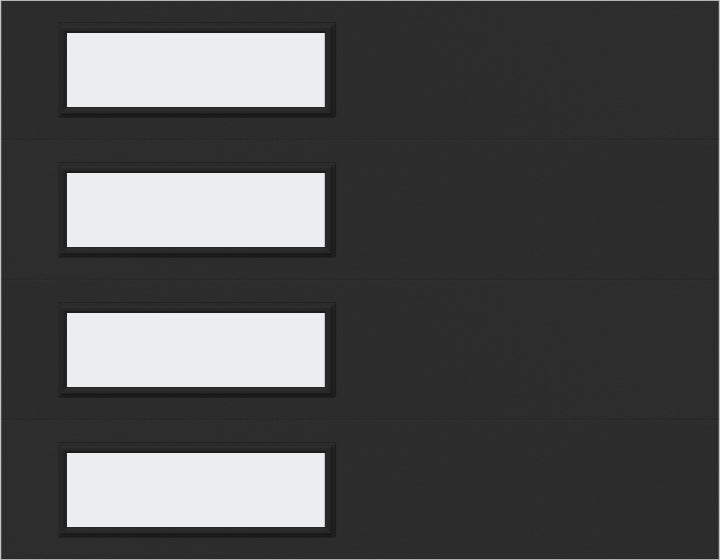 9'x7' Window - Skyflush Left - Black - Frosted