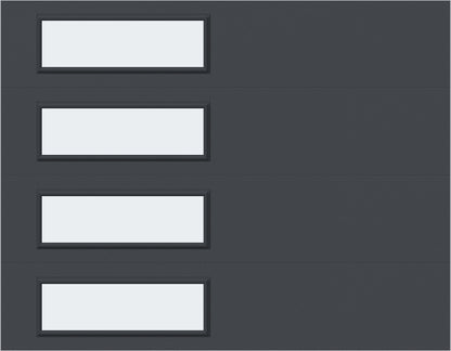 9'x7' Window - Skyflush Left  - Graphite  - Frosted