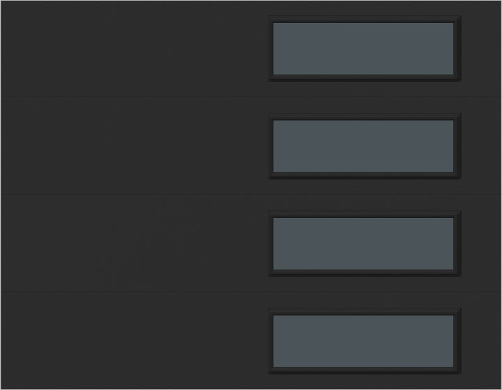 9'x7' Window - Skyflush Right  - Black - Tinted 