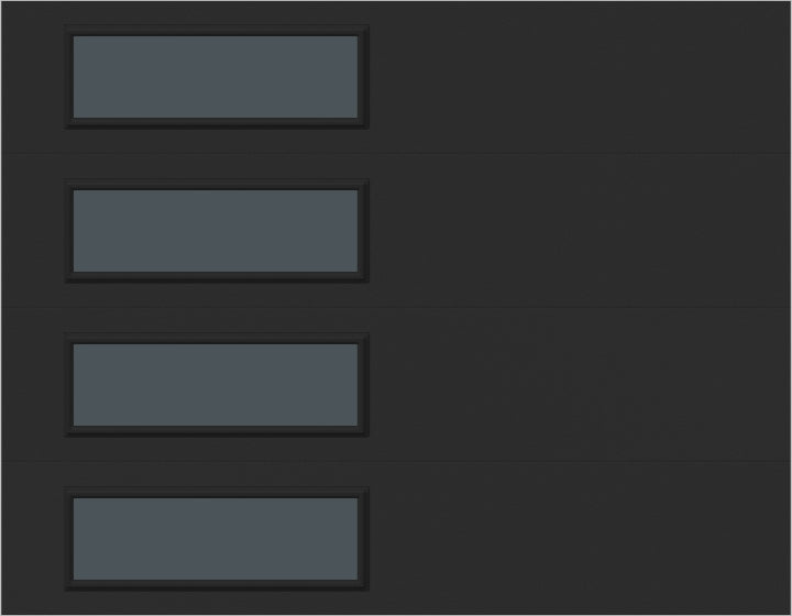 9'x7' Window - Skyflush Left - Black - Tinted 