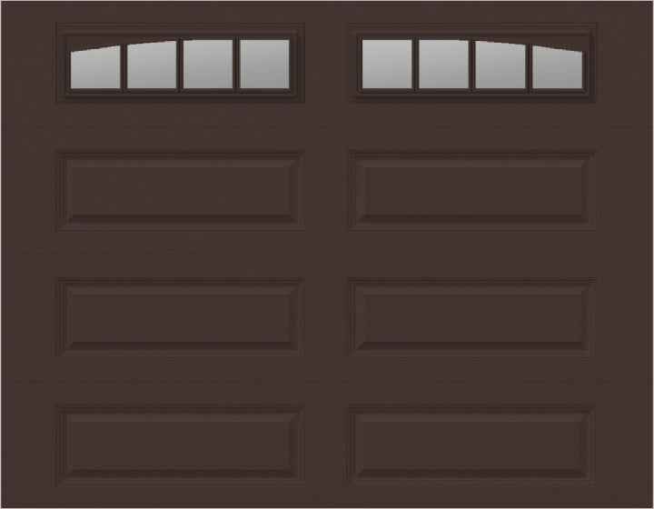 9x7 -  Long with glass Arched Stockbridge Long - Clear  With glass Long - Brown