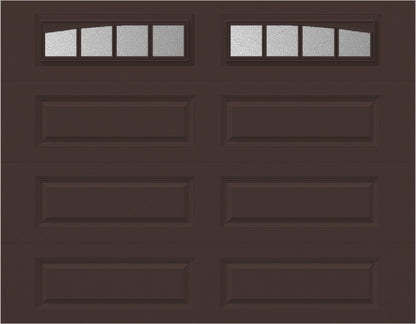 9x7 -  Arched Stockton Long - ObscureWith glass Long - Brown