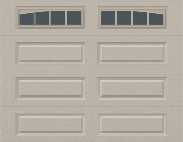 9x7 - Arched Stockbridge Long - Tinted With glass Long - Almond