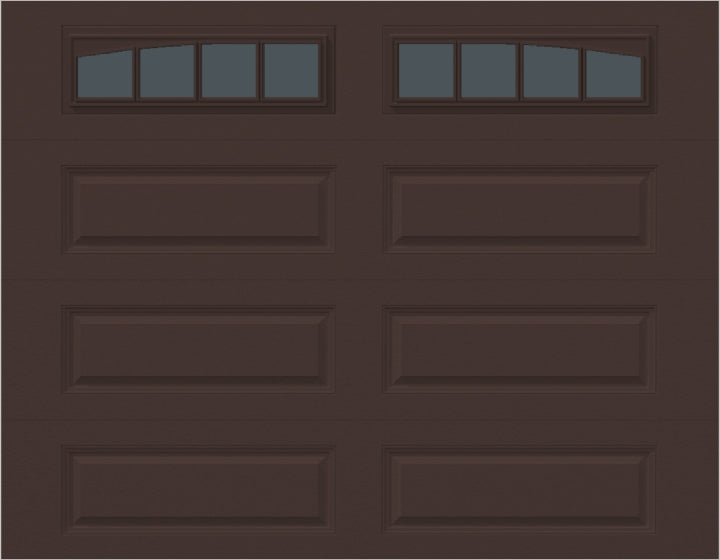 9x7 -  Arched Stockbridge Long - Tinted With glass Long - Brown