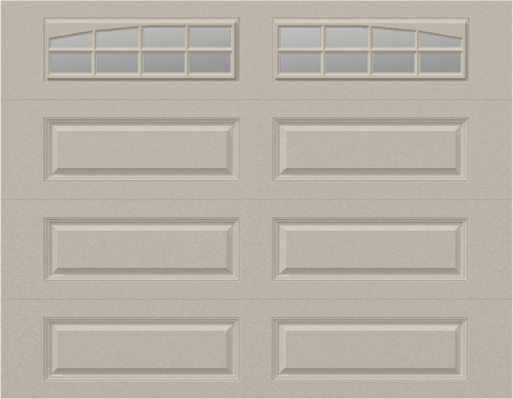 9x7 - Arched Stockton Long - Clear  With glass Long - Almond