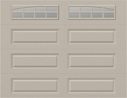 9x7 - Arched Stockton Long - Clear  With glass Long - Almond