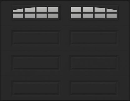 9x7 -  Arched Stockton Long - Clear  With glass Long - Black