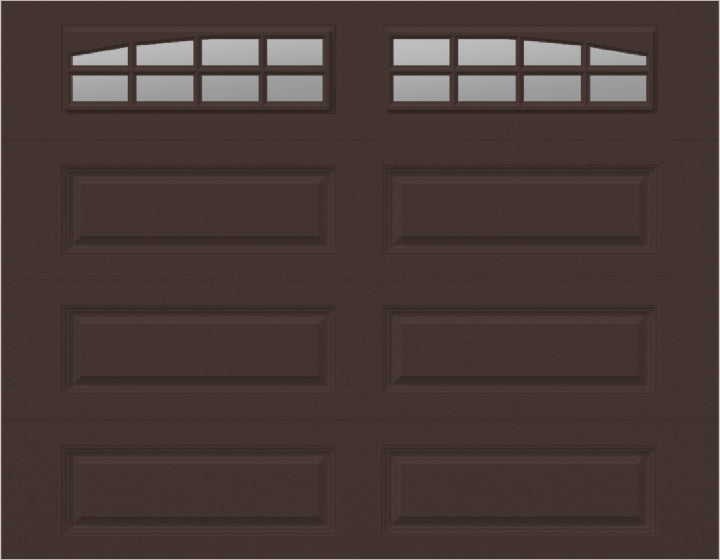 9x7 -  Arched Stockton Long - Clear  With glass Long - Brown