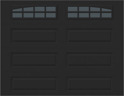 9x7 -  Arched Stockton Long - Tinted With glass Long - Black