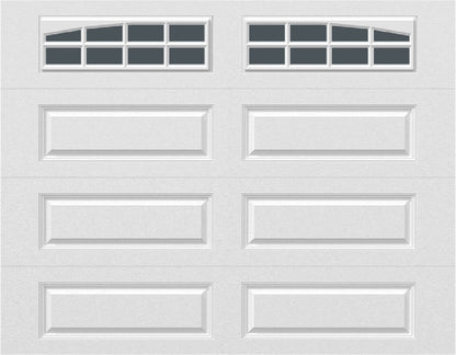 9x7 -  Arched Stockton Long - Tinted With glass Long - White