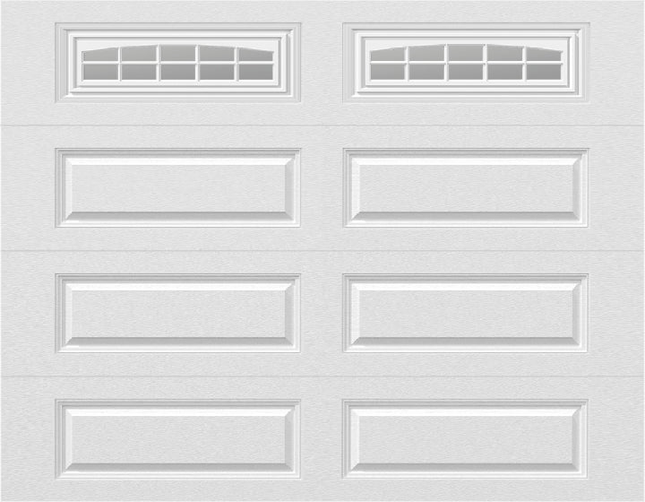 9x7 -  Cascade - Clear  With glass Long - White