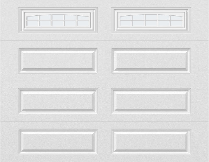 9x7 -  Cascade - Frosted  With glass Long - White