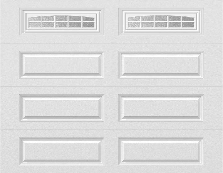 9x7 -  Cascade - Obscure  With glass Long - White