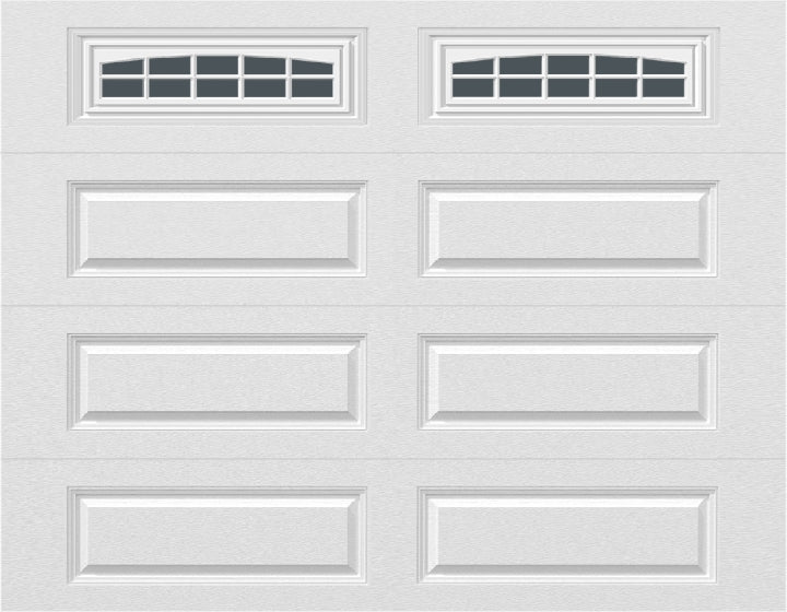 9x7 -  Cascade - Tinted  With glass Long - White