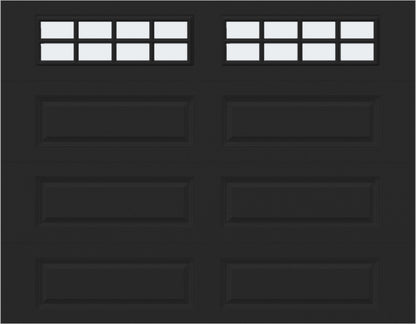 9x7 - Frosted -  Long - Stockton With glass Long - Black