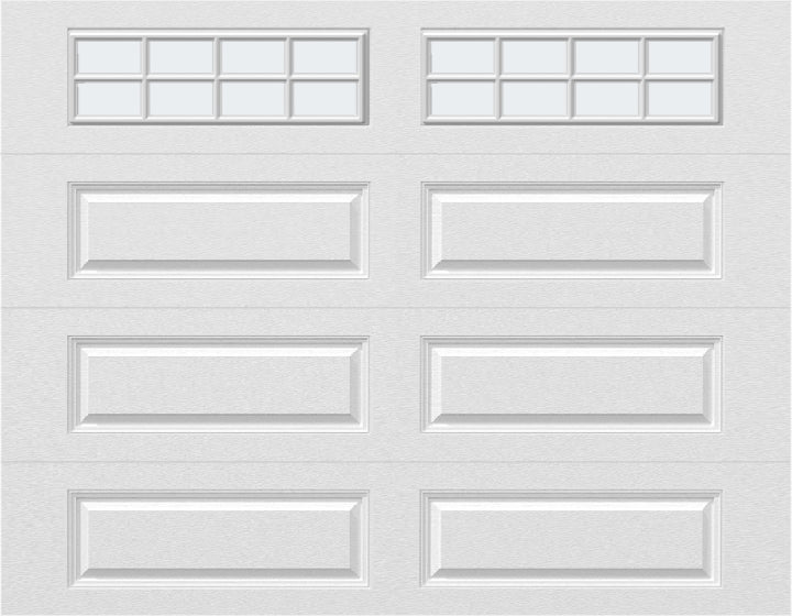 9x7 - Frosted -  Long -Stockton With glass Long - White
